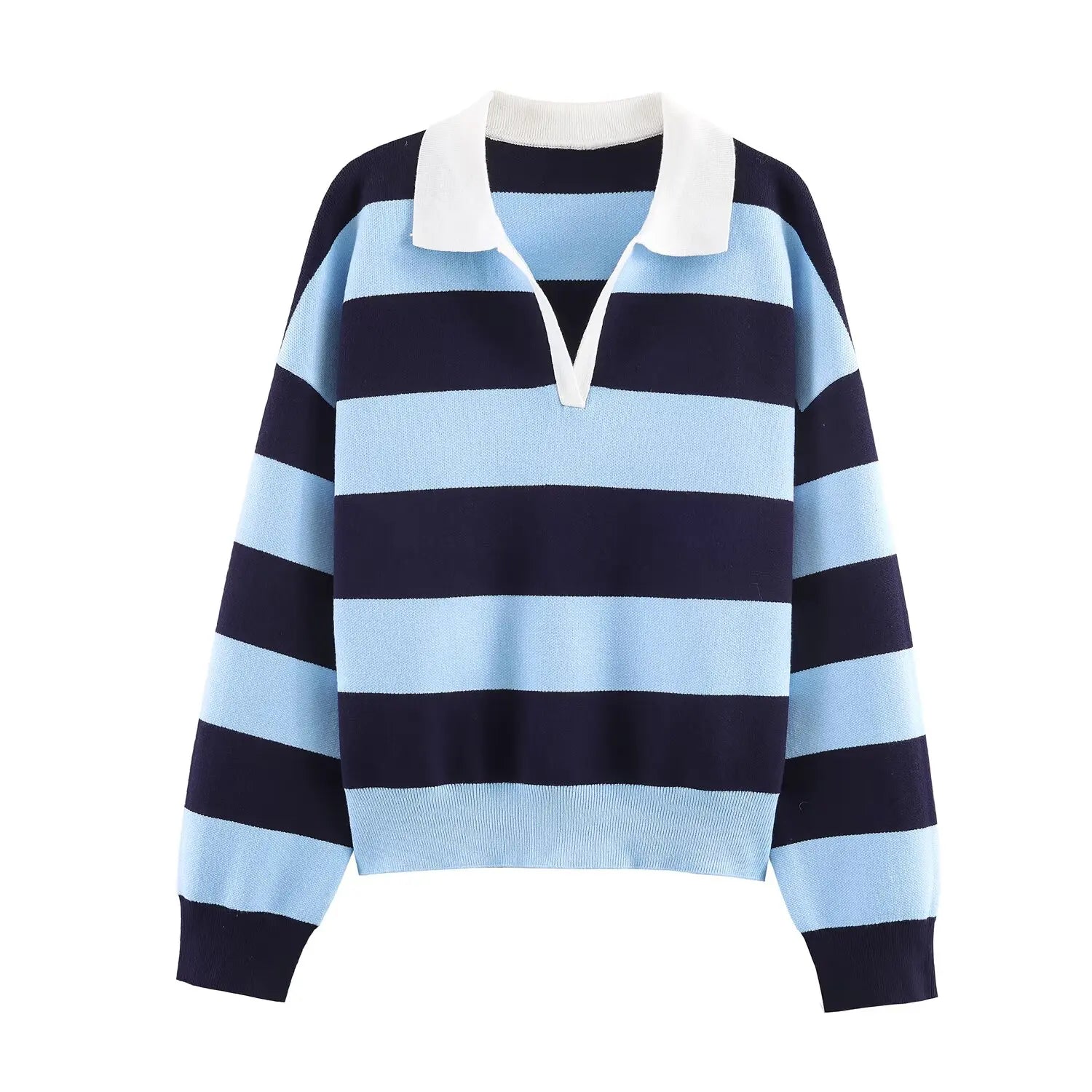 Suéter de punto a rayas