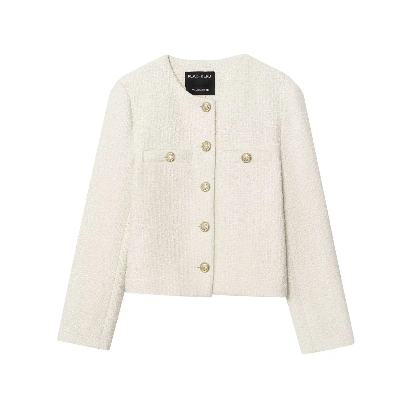 Chaqueta Elegante Bolsillo Decoración