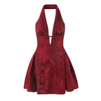 Minivestido de fiesta cuello en V