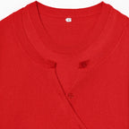 Red cropped sweater