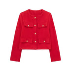 Chaqueta corta de traje con detalle reversible