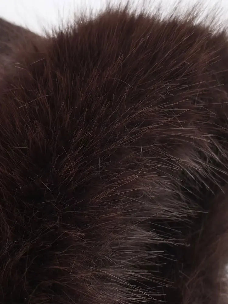 Jerseys de punto suelto de piel