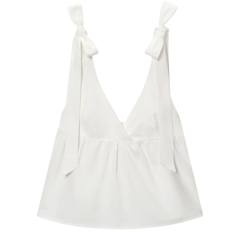 Conjunto top de tirantes con lazo
